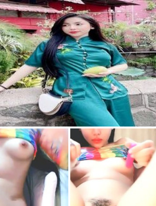 Suri sáng bận đồ Lam đi chùa tối móc lồn cho Fan xem